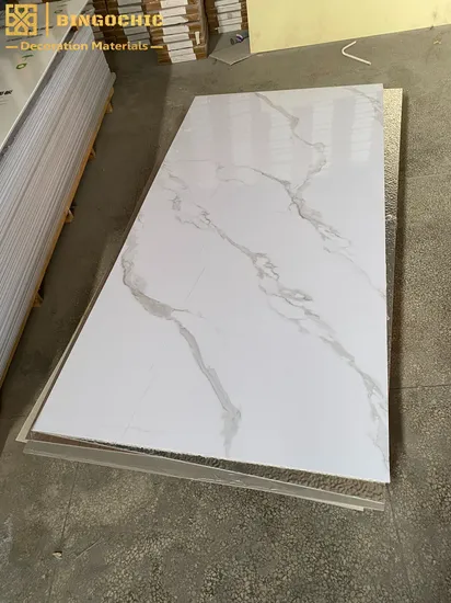 Easy Quick Installation Marble 5mm 8mm WPC Wall Panel Eco Friendly Materials